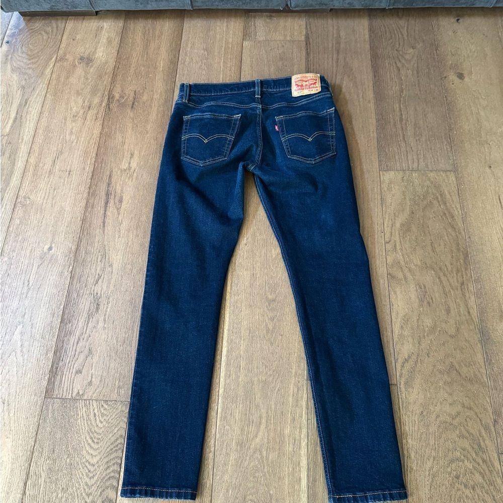 Levi’s 512 Slim Taper Jeans Men’s 34x34 Dark Wash Blue - Picture 2 of 4
